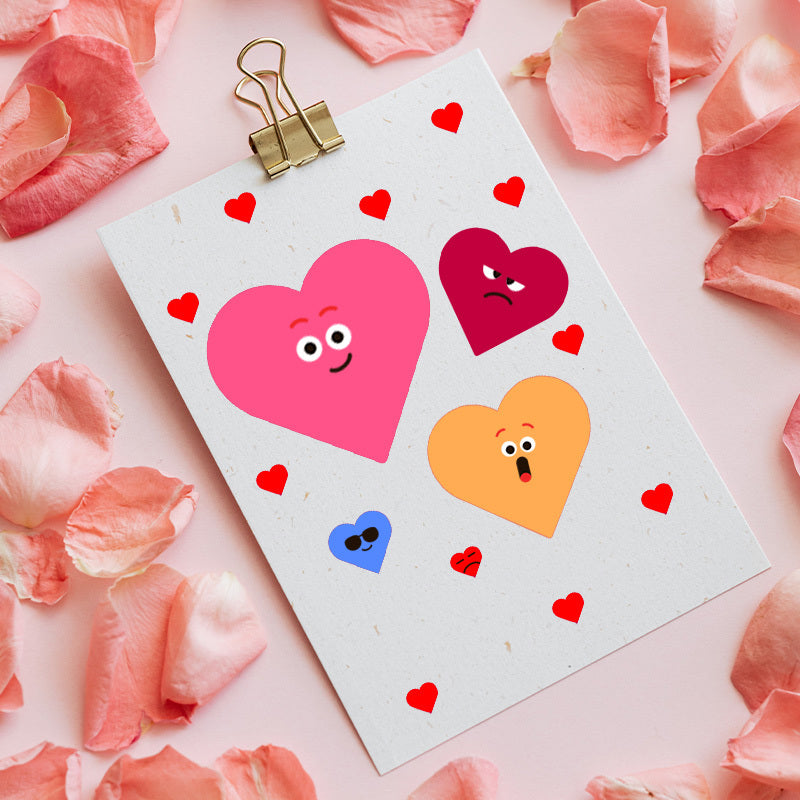 12 Love Heart Stencil Reusable Washable Heart Template for Printing Decoration