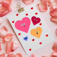 12 Love Heart Stencil Reusable Washable Heart Template for Printing Decoration