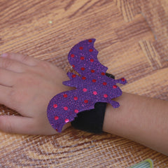 10pcs Halloween Snap Bracelet Party Supplies Ghost Pumpkin Bat Decor