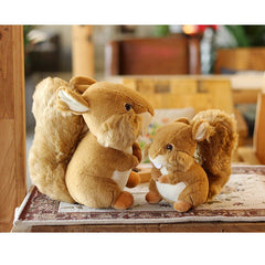 Lifelike Squirrel Raccoon Plush Toy Simulation Stuffed Doll Toy