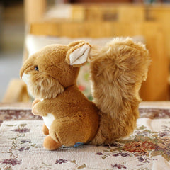 Lifelike Squirrel Raccoon Plush Toy Simulation Stuffed Doll Toy