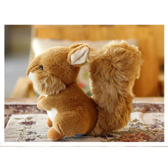 Lifelike Squirrel Raccoon Plush Toy Simulation Stuffed Doll Toy