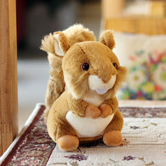 Lifelike Squirrel Raccoon Plush Toy Simulation Stuffed Doll Toy