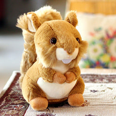 Lifelike Squirrel Raccoon Plush Toy Simulation Stuffed Doll Toy