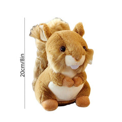 Lifelike Squirrel Raccoon Plush Toy Simulation Stuffed Doll Toy