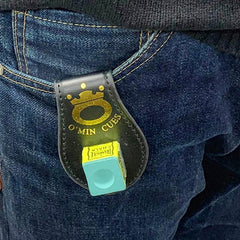 Magnetic Pool Cue Chalk Holder With Belt Clip