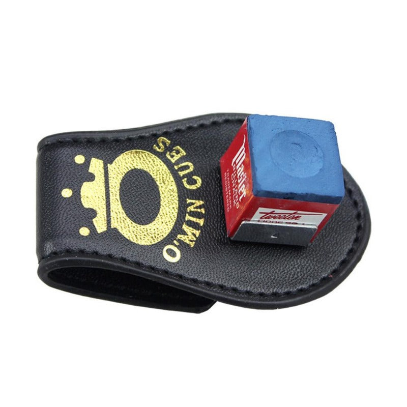 Magnetic Pool Cue Chalk Holder With Belt Clip