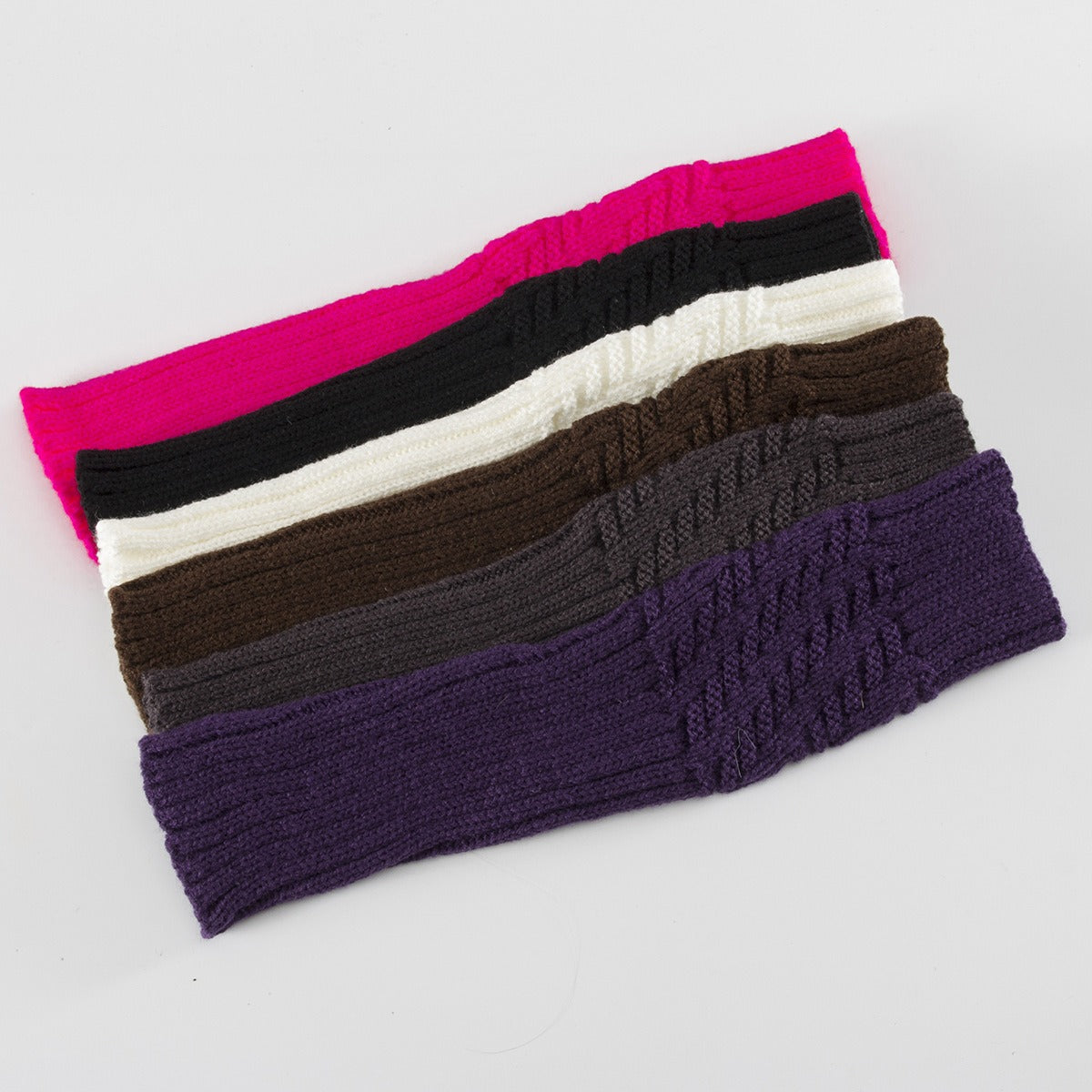 Winter Fingerless Gloves Knitted Arm Warmers For Cycling Skiing