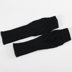 Winter Fingerless Gloves Knitted Arm Warmers For Cycling Skiing