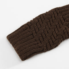 Winter Fingerless Gloves Knitted Arm Warmers For Cycling Skiing