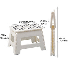 1pc Foldable Step Stool Plastic Folding Step Stool For Kitchen