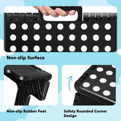 1pc Foldable Step Stool Plastic Folding Step Stool For Kitchen