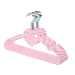 10pcs Butterfly Heart Hangers Non-slip Space Saving Dormitory Clothes Hangers