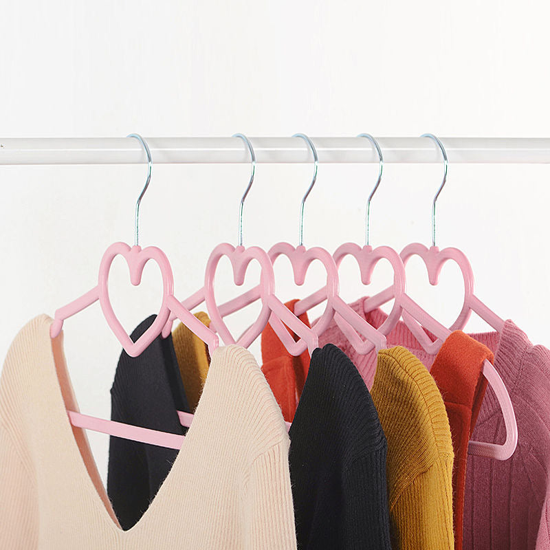 10pcs Butterfly Heart Hangers Non-slip Space Saving Dormitory Clothes Hangers