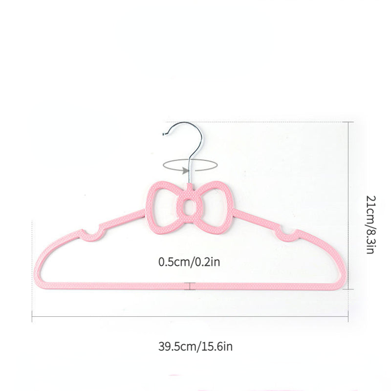 10pcs Butterfly Heart Hangers Non-slip Space Saving Dormitory Clothes Hangers