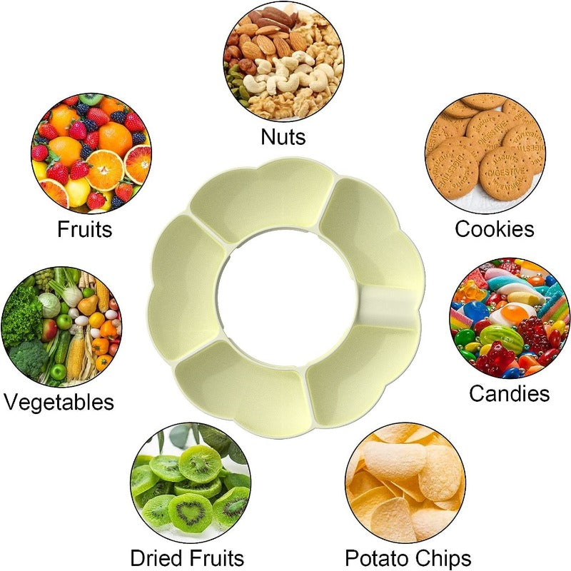 Solid Silicone Snack Ring Tray Bowl for 40oz Cup, 5 Compartments