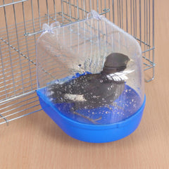Bird Hanging Bath Cube for Parrots Cockatiel Shower Box