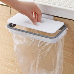 Portable Plastic Garbage Hanging Can Kitchen Trash Storage Rack