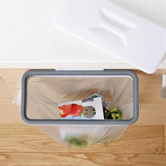 Portable Plastic Garbage Hanging Can Kitchen Trash Storage Rack