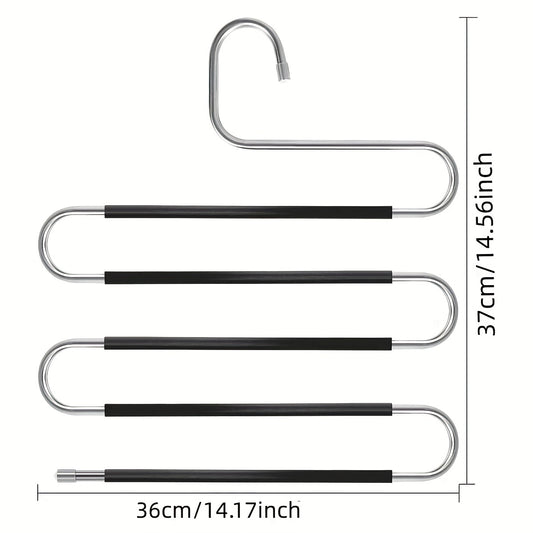 5-Layer Stainless Steel Non-Slip Pants Hanger