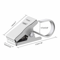 20pcs Stainless Steel Curtain Clip Multifunctional Curtain Clip With Hook