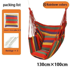 Portable Outdoor Camping Tent Hammock Swing Chair with 2 Pillows