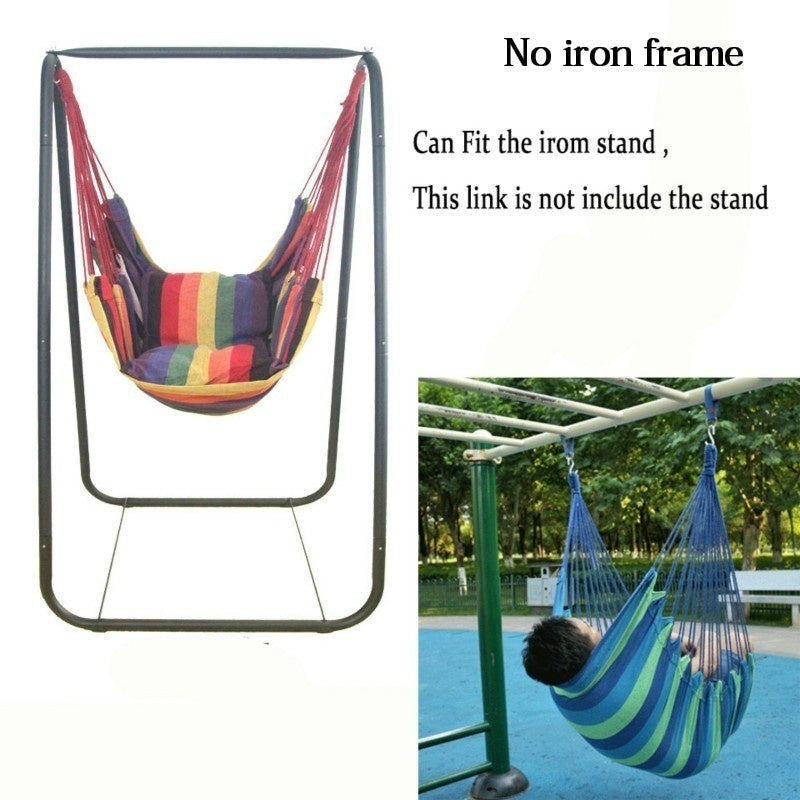 Portable Outdoor Camping Tent Hammock Swing Chair with 2 Pillows