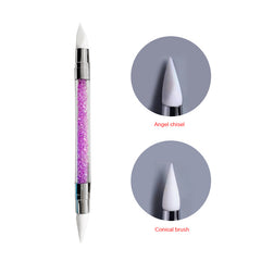 Double-ended Silicone Nail Shaping Pen - Gradient & Spot Drilling
