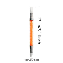 Double-ended Silicone Nail Shaping Pen - Gradient & Spot Drilling