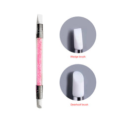 Double-ended Silicone Nail Shaping Pen - Gradient & Spot Drilling