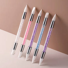Double-ended Silicone Nail Shaping Pen - Gradient & Spot Drilling