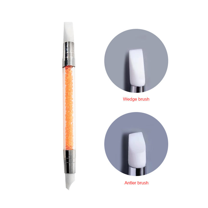 Double-ended Silicone Nail Shaping Pen - Gradient & Spot Drilling