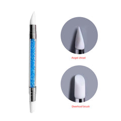 Double-ended Silicone Nail Shaping Pen - Gradient & Spot Drilling