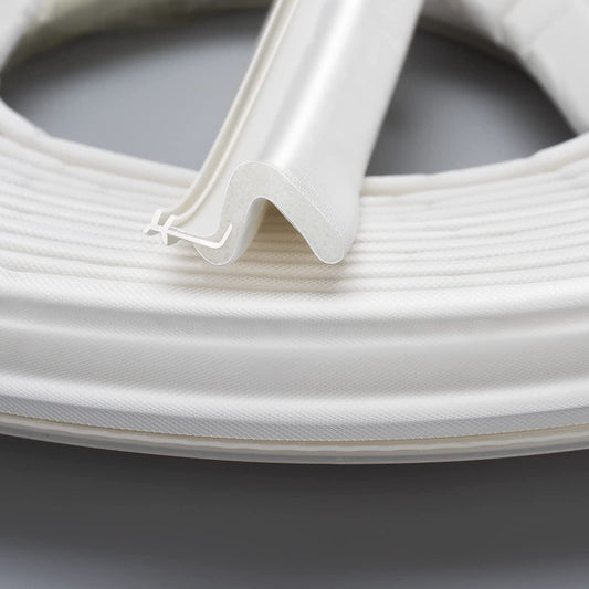 Weather Stripping Seal Strip for Doors Q Foam Hard Flange Card Slot Installation