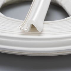 Weather Stripping Seal Strip for Doors Q Foam Hard Flange Card Slot Installation