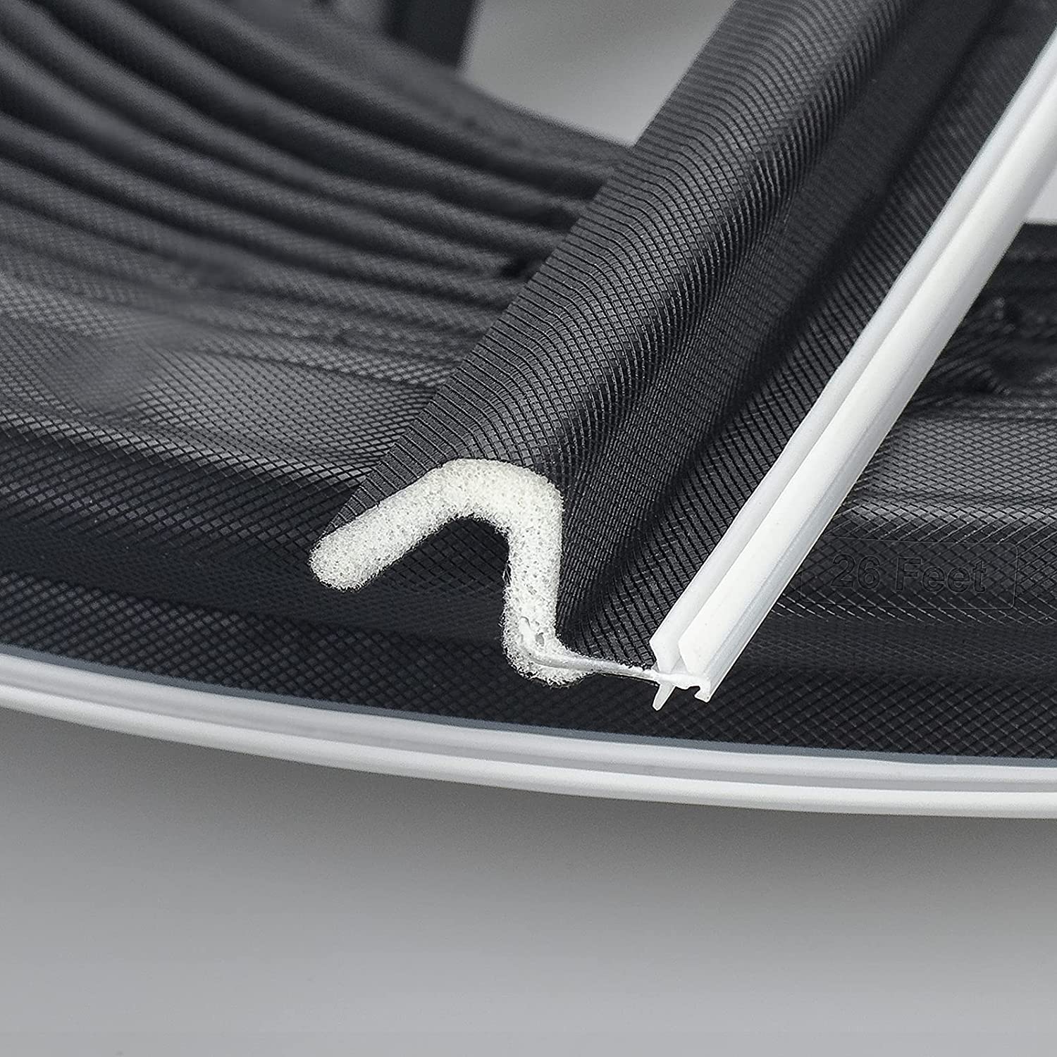 Weather Stripping Seal Strip for Doors Q Foam Hard Flange Card Slot Installation