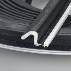 Weather Stripping Seal Strip for Doors Q Foam Hard Flange Card Slot Installation