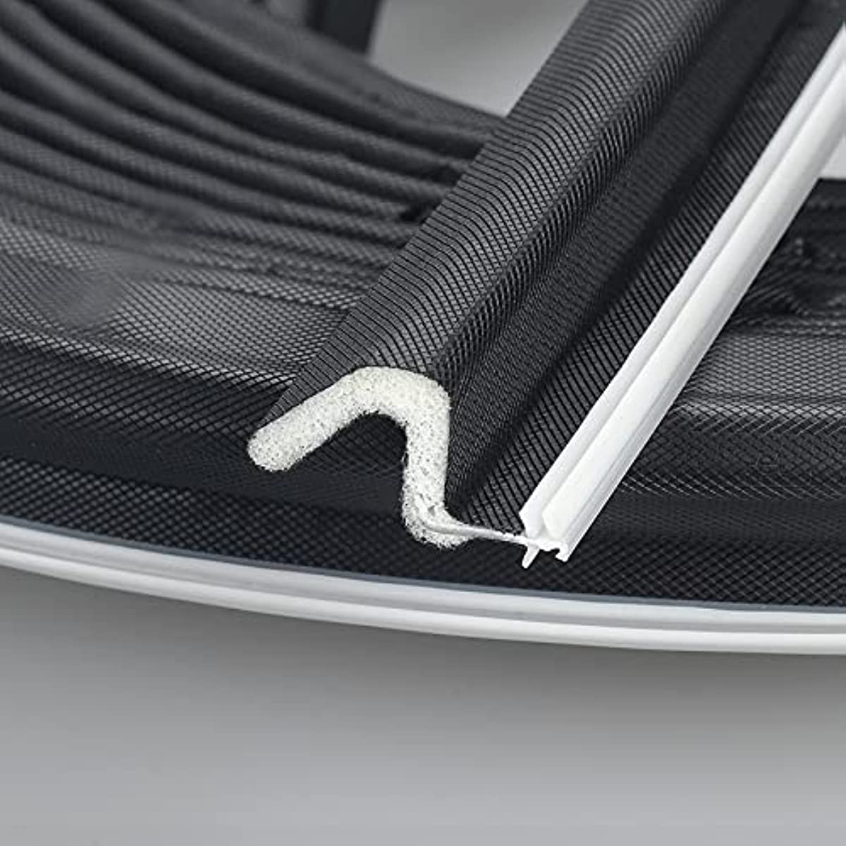 Weather Stripping Seal Strip for Doors Q Foam Hard Flange Card Slot Installation