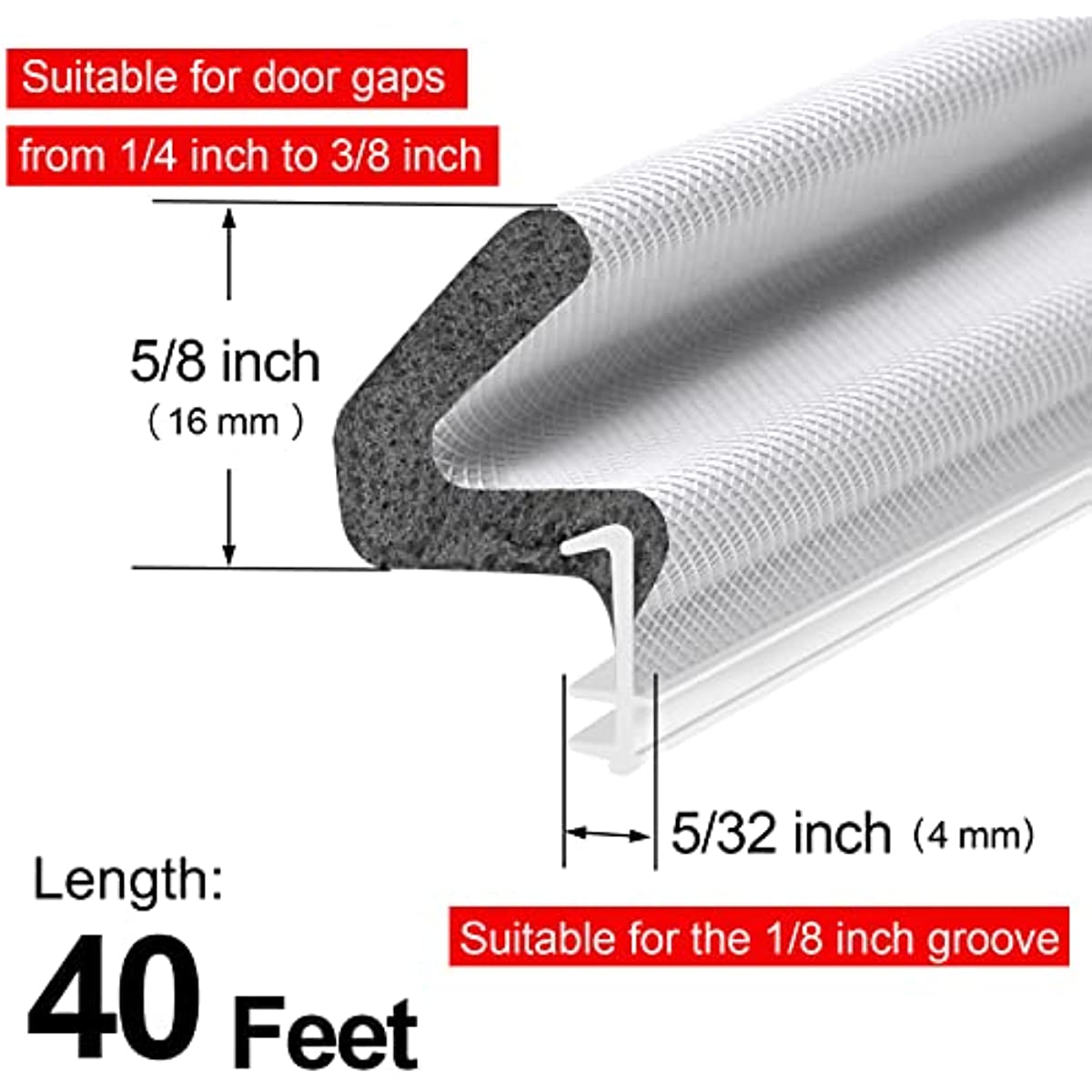 12 19 Meter Door Weather Stripping Kerf Weather Stripping For Doors