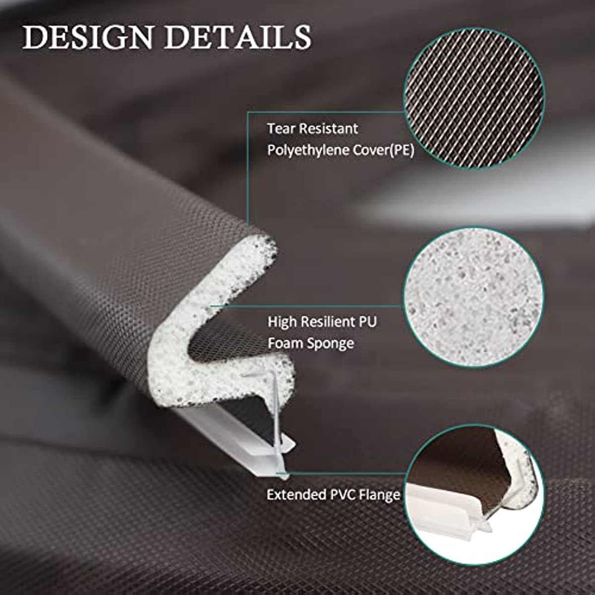 7.92m Weather Stripping Door Seal Strip Q Foam Door Weatherstrip Seal