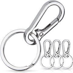 50pcs Stainless Steel Key Ring Keychain for Camping Hiking