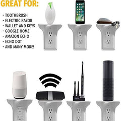 Wall Outlet Shelf Organizer for Electronics Storage