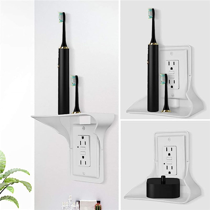 Wall Outlet Shelf Organizer for Electronics Storage