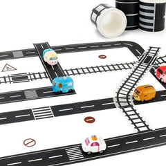 Creative Track Road Tape Toy Car Stickers Set