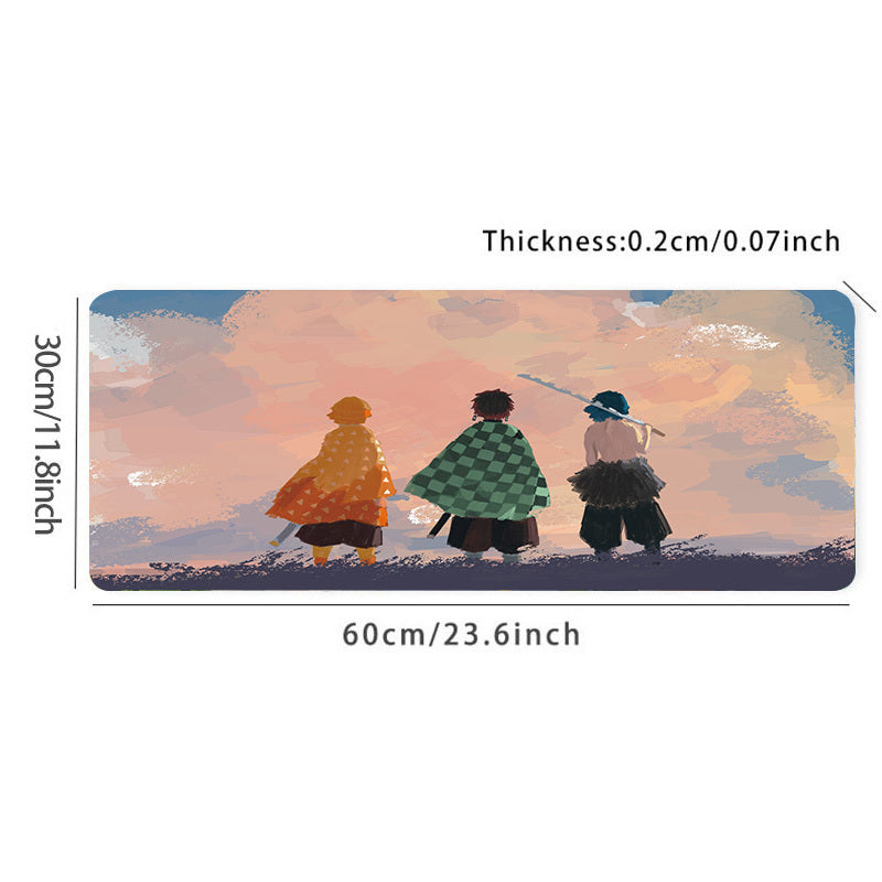 Anime Style Gaming Mousepad with Back Shadow Boy