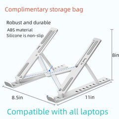 Adjustable Laptop Tablet Stand Cooling Base Durable ABS Material