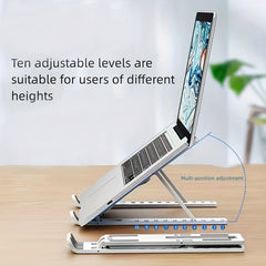 Adjustable Laptop Tablet Stand Cooling Base Durable ABS Material