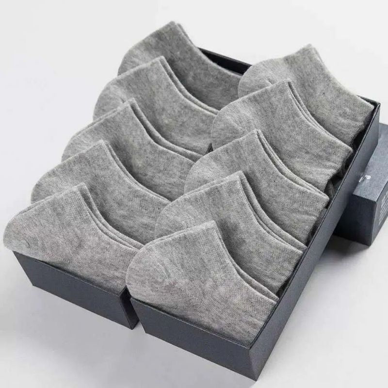 5 Pairs Breathable No Show Solid Sports Socks for Summer