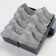 5 Pairs Breathable No Show Solid Sports Socks for Summer