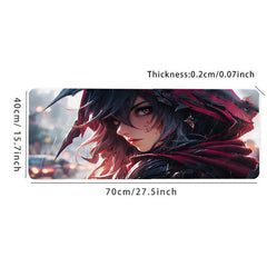 Anime Games Domineering Girl Large Mousepad HD Keyboard Mat